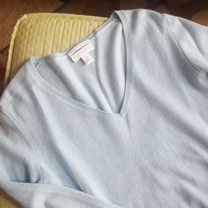 Light blue cashmere sweater